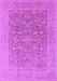 Machine Washable Oriental Purple Traditional Area Rugs, wshurb761pur