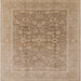 Square Mid-Century Modern Copper Brown Oriental Rug, urb761