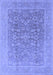 Oriental Blue Traditional Rug, urb761blu