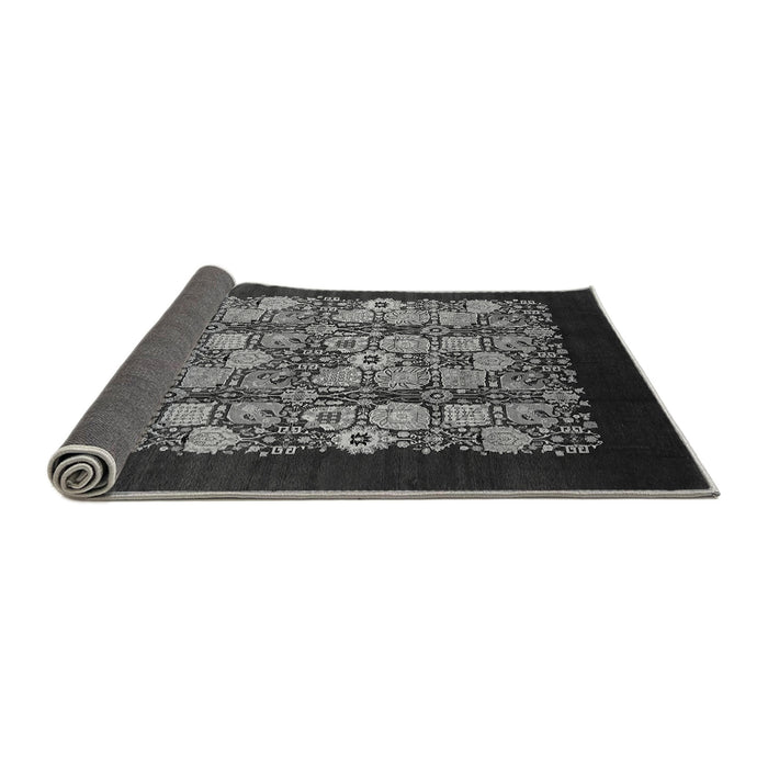 Sideview of Oriental Gray Industrial Rug, urb763gry