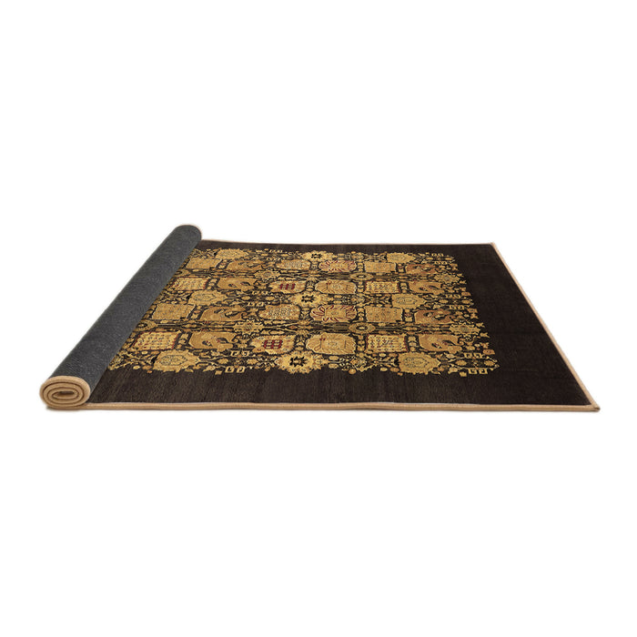 Sideview of Oriental Brown Industrial Rug, urb763brn
