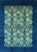 Oriental Light Blue Industrial Rug, urb763lblu