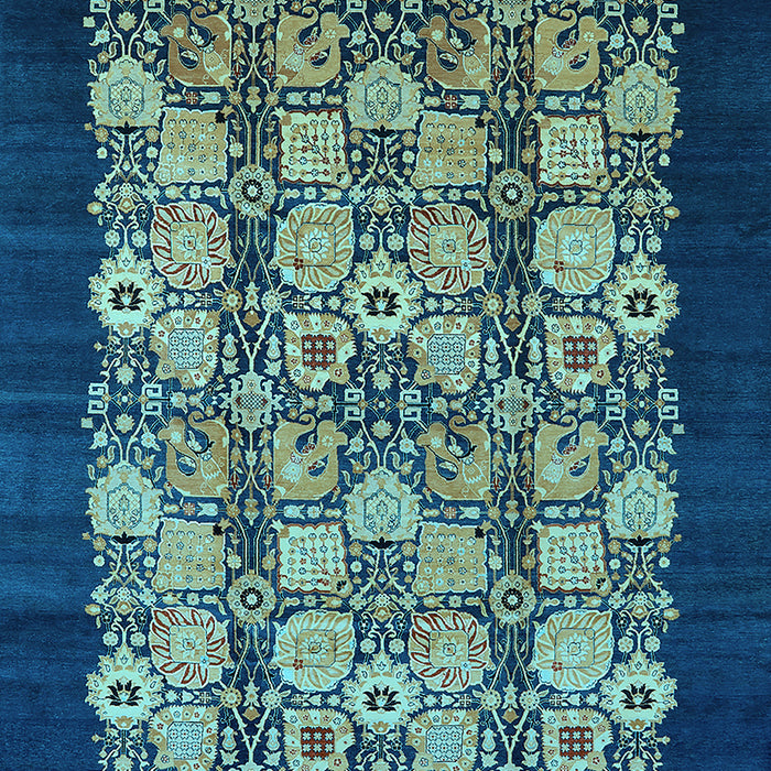 Oriental Light Blue Industrial Rug, urb763lblu