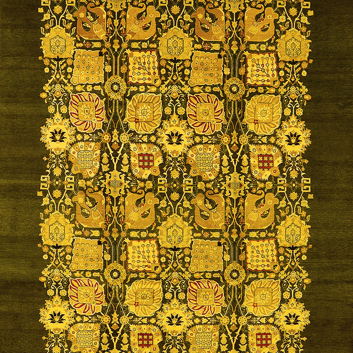 Oriental Yellow Industrial Rug, urb763yw