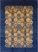 Mid-Century Modern Dark Almond Brown Oriental Rug, urb763