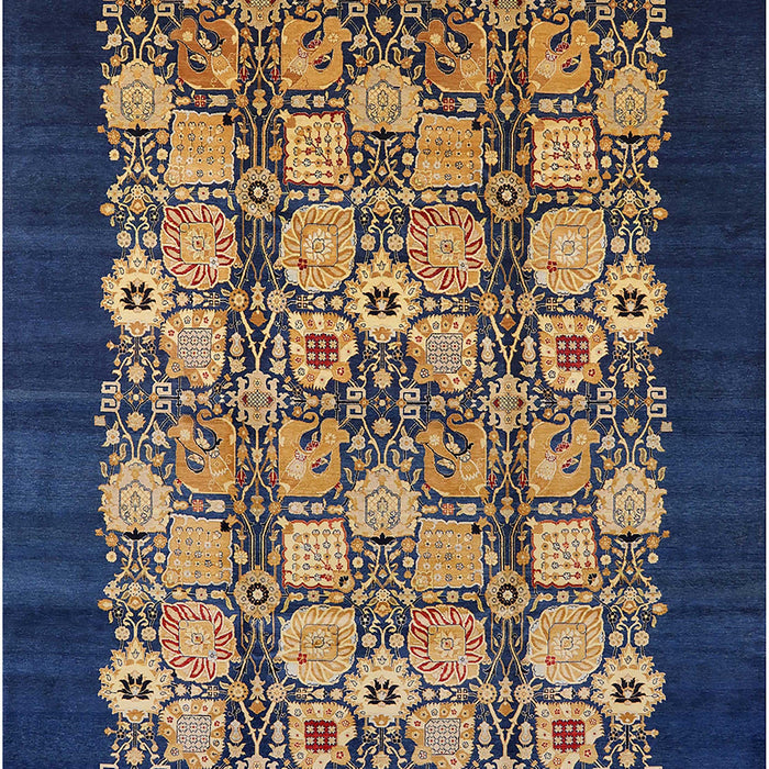 Mid-Century Modern Dark Almond Brown Oriental Rug, urb763