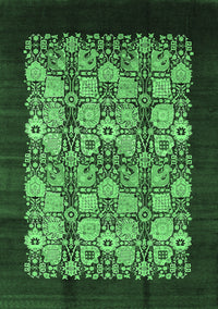 Oriental Emerald Green Industrial Rug, urb763emgrn