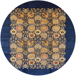 Round Machine Washable Industrial Modern Dark Almond Brown Rug, wshurb763