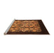 Sideview of Machine Washable Oriental Orange Industrial Area Rugs, wshurb763org