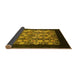 Sideview of Oriental Yellow Industrial Rug, urb763yw