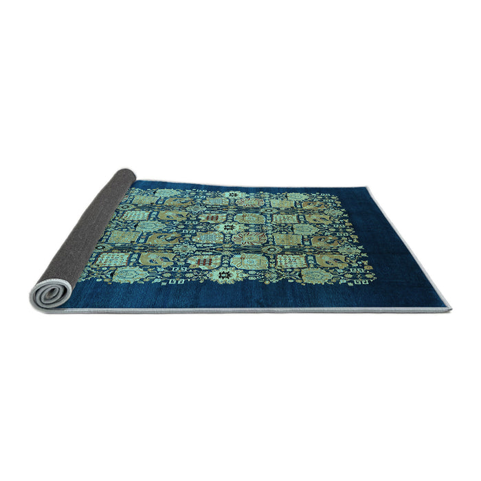 Sideview of Oriental Light Blue Industrial Rug, urb763lblu