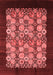 Oriental Red Industrial Area Rugs