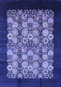 Oriental Blue Industrial Rug, urb763blu