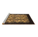 Sideview of Machine Washable Oriental Brown Industrial Rug, wshurb763brn