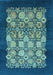 Oriental Light Blue Industrial Rug, urb764lblu