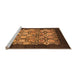 Sideview of Machine Washable Oriental Orange Industrial Area Rugs, wshurb764org