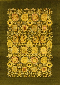 Oriental Yellow Industrial Rug, urb764yw