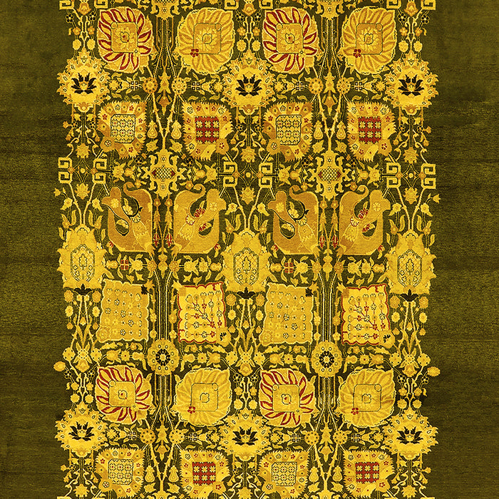 Oriental Yellow Industrial Rug, urb764yw