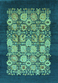 Oriental Turquoise Industrial Rug, urb764turq