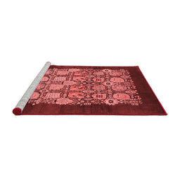 Industrial Red Washable Rugs