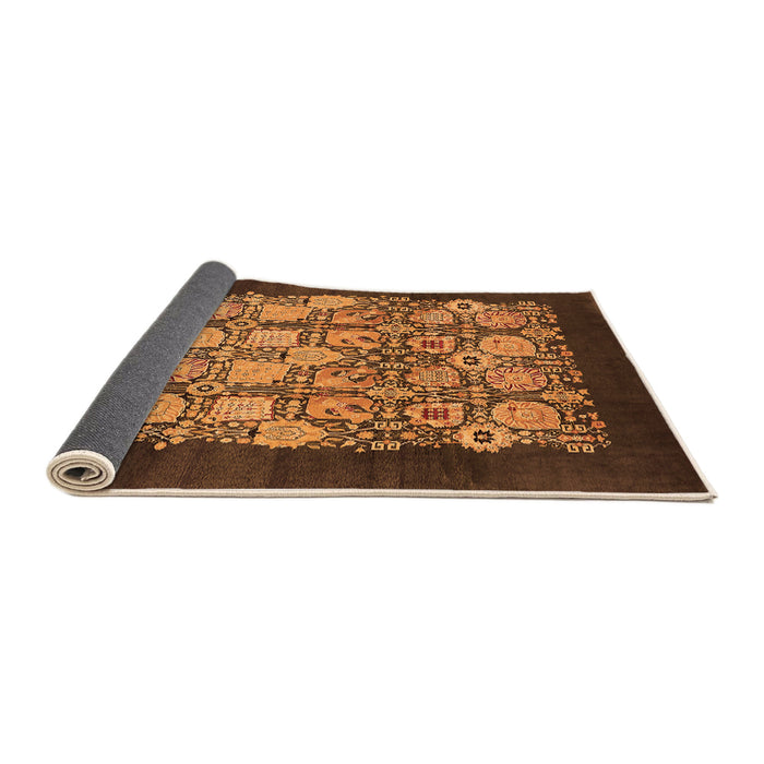 Sideview of Oriental Orange Industrial Rug, urb764org