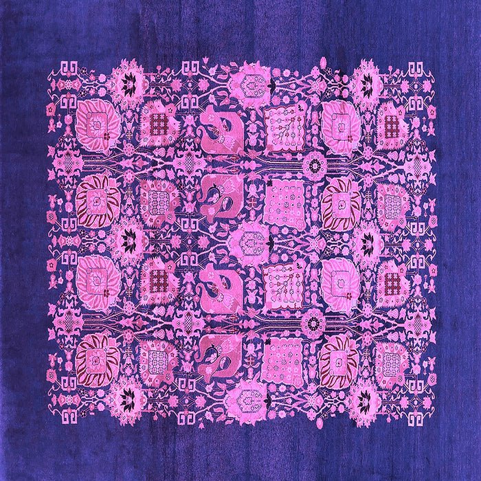 Square Oriental Purple Industrial Rug, urb764pur