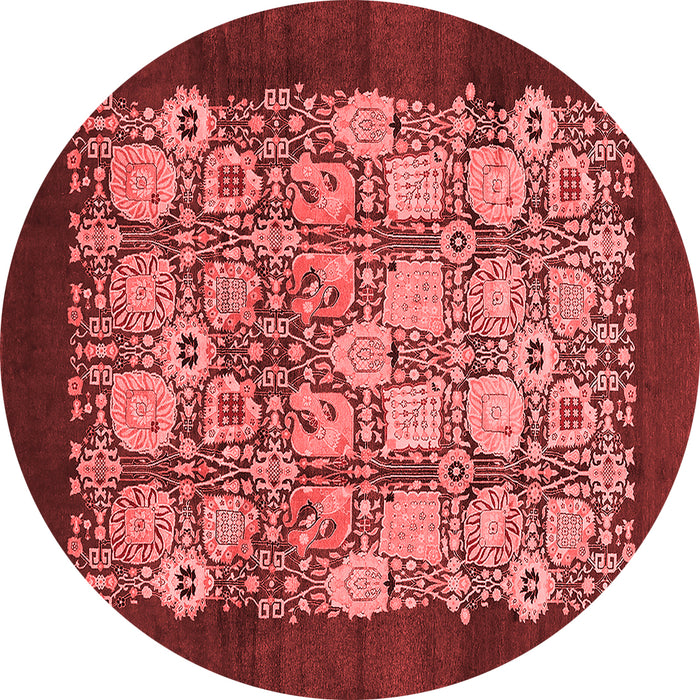 Machine Washable Oriental Red Industrial Rug, wshurb764red