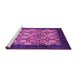 Sideview of Machine Washable Oriental Pink Industrial Rug, wshurb764pnk