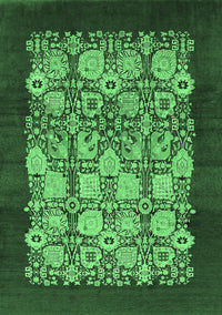 Oriental Emerald Green Industrial Rug, urb764emgrn