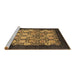 Sideview of Machine Washable Oriental Brown Industrial Rug, wshurb764brn