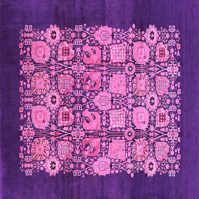 Square Oriental Pink Industrial Rug, urb764pnk