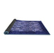 Sideview of Oriental Blue Industrial Rug, urb764blu