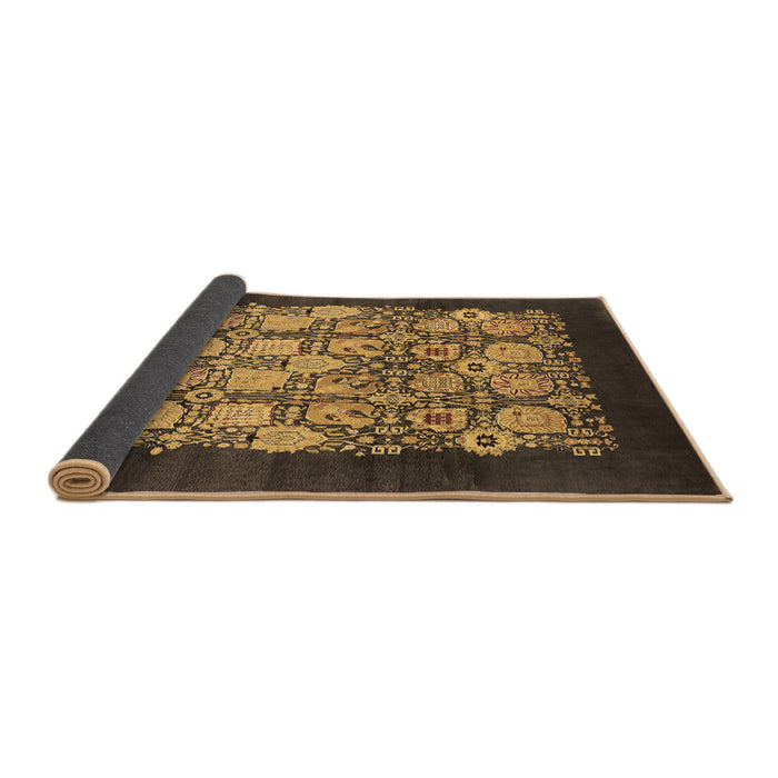 Sideview of Oriental Brown Industrial Rug, urb764brn