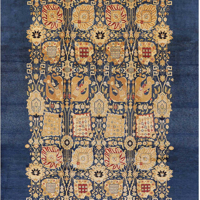 Mid-Century Modern Brown Oriental Rug, urb764