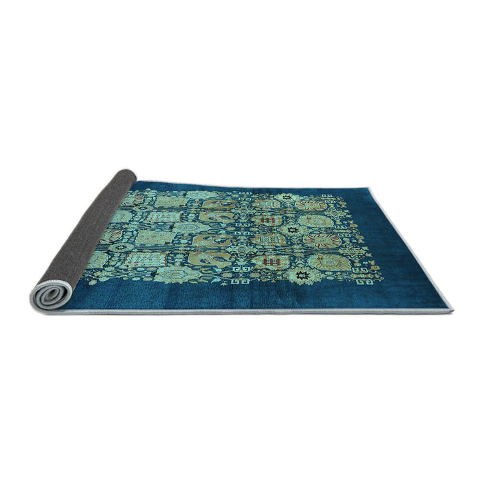 Sideview of Oriental Light Blue Industrial Rug, urb764lblu