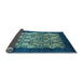 Sideview of Oriental Light Blue Industrial Rug, urb764lblu