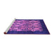 Sideview of Machine Washable Oriental Purple Industrial Area Rugs, wshurb764pur