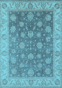 Oriental Light Blue Traditional Rug, urb765lblu