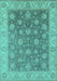 Oriental Turquoise Traditional Rug, urb765turq