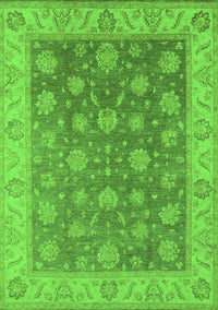 Oriental Green Traditional Rug, urb765grn