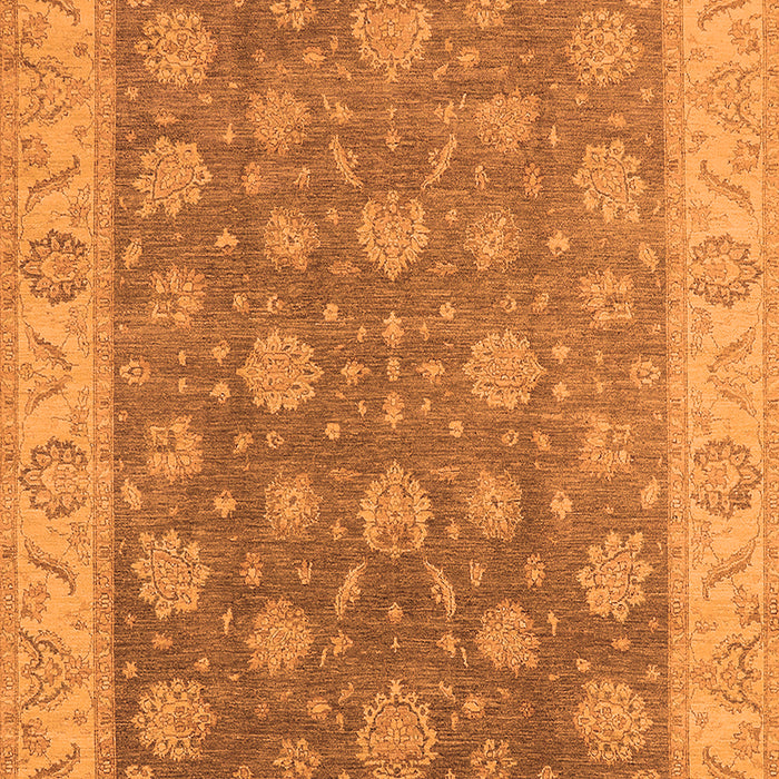 Machine Washable Oriental Orange Traditional Area Rugs, wshurb765org