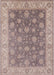 Mid-Century Modern Mauve Taupe Purple Oriental Rug, urb765