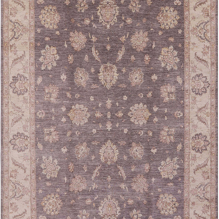 Mid-Century Modern Mauve Taupe Purple Oriental Rug, urb765
