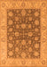 Machine Washable Oriental Orange Traditional Area Rugs, wshurb766org