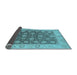 Sideview of Oriental Light Blue Traditional Rug, urb766lblu