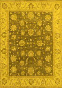 Oriental Yellow Traditional Rug, urb766yw