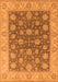 Oriental Orange Traditional Rug, urb766org