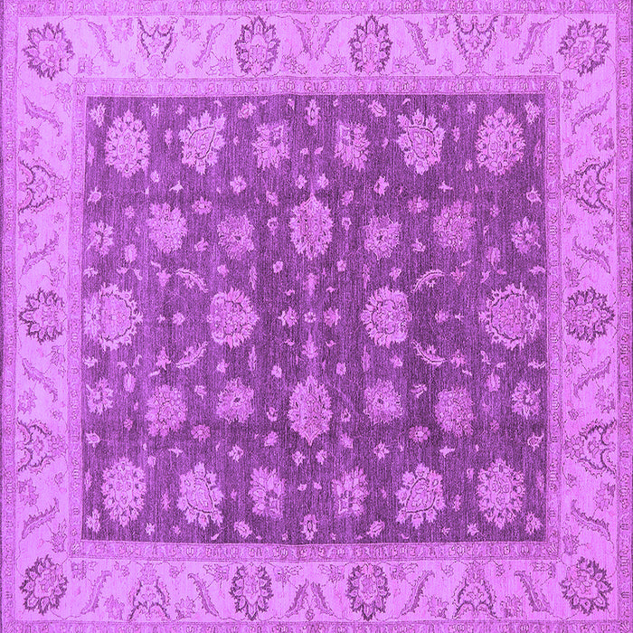 Square Oriental Purple Traditional Rug, urb766pur