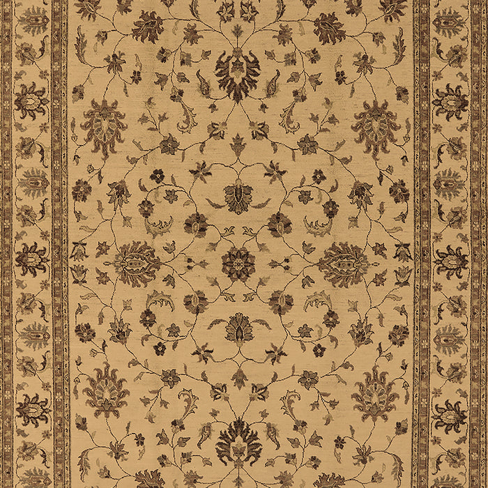 Machine Washable Oriental Brown Industrial Rug, wshurb767brn