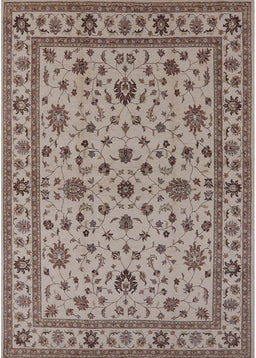 Mid-Century Modern Brown Oriental Rug, urb767